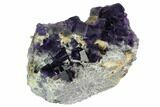 Purple Cubic Fluorite Crystal Cluster - China #125321-1